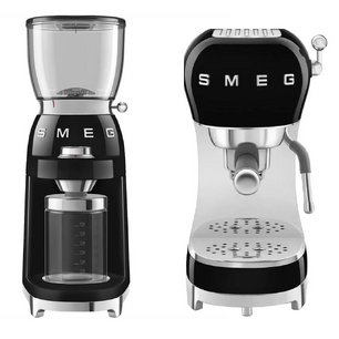 Smeg 50`s Style (кофемашина ECF02BLEU + кофемолка CGF11BLEU) фото в Екатеринбурге