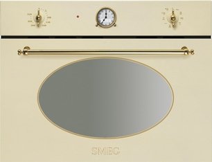 Компактный духовой шкаф с СВЧ Smeg SF4800MCP фото в Екатеринбурге