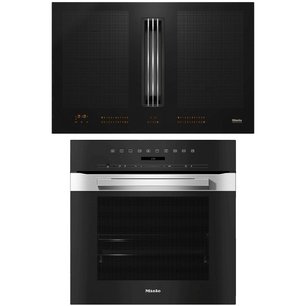 Miele (варочная панель с вытяжкой KMDA 7634 FL + духовой шкаф H 7464 BP EDST/CLST) фото в Екатеринбурге