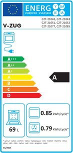 Духовой шкаф V-ZUG Combair V2000 60 C2T-21043 черное стекло фото 4 в Екатеринбурге