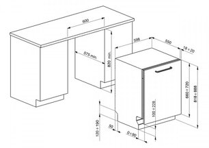 Посудомоечная машина Smeg STLA865A-1 фото 3 в Екатеринбурге