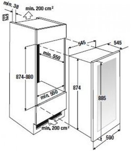 Встраиваемый холодильник для охлаждения вина Kuppersbusch FWK 2800.0 S7 фото 4 в Екатеринбурге