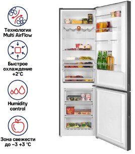 Холодильник Maunfeld MFF200NFSBE фото 2 в Екатеринбурге