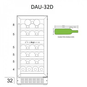 Винный шкаф Dunavox DAU-32.78DW фото 3 в Екатеринбурге