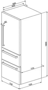 Холодильник SMEG FT41BXE фото 3 в Екатеринбурге