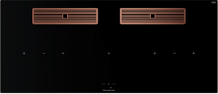 Индукционная варочная поверхность с вытяжкой Kuppersbusch KMI 12850.0 SR-E Copper фото в Екатеринбурге