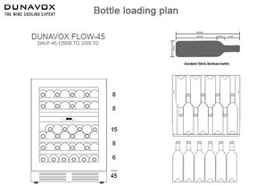 Встраиваемый винный шкаф Dunavox DAUF-45.125DMB.TO фото 4 в Екатеринбурге