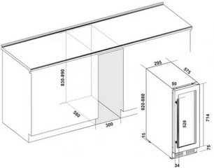 Винный шкаф Climadiff CLE18 фото 3 в Екатеринбурге