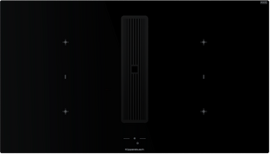 Индукционная варочная поверхность с вытяжкой Kuppersbusch KMI 9850.1 SR-S Black Velvet фото в Екатеринбурге