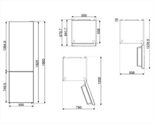 Холодильник Smeg FC182PBN фото 3 в Екатеринбурге