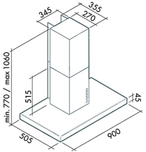Вытяжка Фалмек Lux 90 white (800) ECP фото 3 в Екатеринбурге Вытяжка Falmec Lux 90 white (800) ECP фото 3 в Екатеринбурге