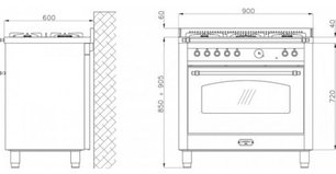 Варочный центр Lofra RBIG96MFT BR фото 2 в Екатеринбурге