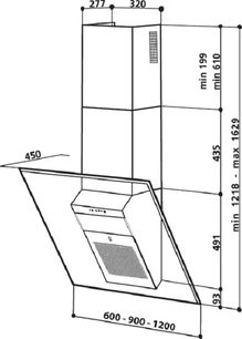 Вытяжка Де Дитрих DHD 497 XE 1 фото 4 в Екатеринбурге Вытяжка De Dietrich DHD 497 XE 1 фото 4 в Екатеринбурге