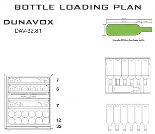 Винный шкаф Dunavox DAV-32.81DSS.TO фото 4 в Екатеринбурге