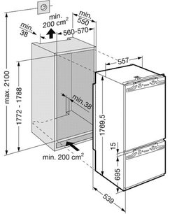 Холодильник Либхер ICN 3056 Premium NoFrost фото 2 в Екатеринбурге Холодильник Liebherr ICN 3056 Premium NoFrost фото 2 в Екатеринбурге