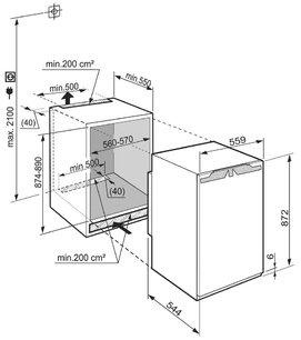Встраиваемый холодильник Либхер IK 1650 Premium фото 4 в Екатеринбурге Встраиваемый холодильник Liebherr IK 1650 Premium фото 4 в Екатеринбурге