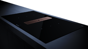 Индукционная варочная панель с вытяжкой Kuppersbusch KMI 9350.0 SR Copper фото 3 в Екатеринбурге