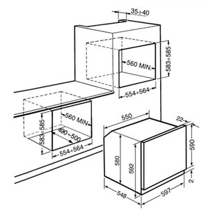 Духовой шкаф Smeg SF855X фото 2 в Екатеринбурге