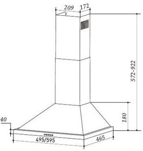 Кухонная вытяжка MAUNFELD Line T 60 белый фото 2 в Екатеринбурге