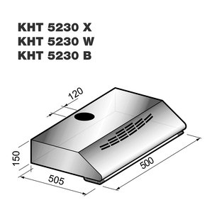 Вытяжка Кертинг KHT 5230 B фото 2 в Екатеринбурге Вытяжка Korting KHT 5230 B фото 2 в Екатеринбурге