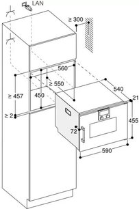 Комбинированный духовой шкаф-пароконвектомат Gaggenau BSP260101 фото 3 в Екатеринбурге