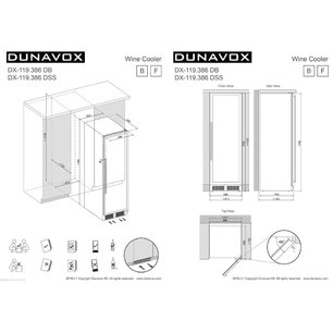 Винный шкаф Dunavox DX-119.386DSS фото 4 в Екатеринбурге