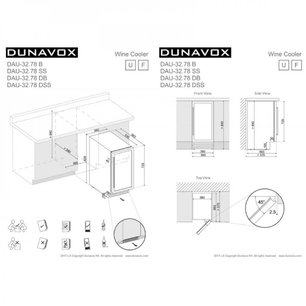 Винный шкаф Dunavox DAU-32.78DW фото 4 в Екатеринбурге