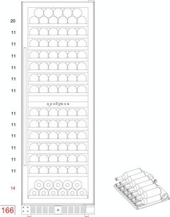 Винный шкаф Dunavox DX-166.428DCK фото 4 в Екатеринбурге