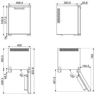 Минибар Smeg MTE40 фото 4 в Екатеринбурге