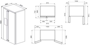 Холодильник Smeg SBS8004AO фото 2 в Екатеринбурге