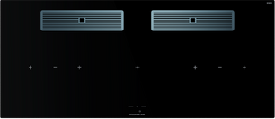 Индукционная варочная поверхность с вытяжкой Kuppersbusch KMI 12850.0 SR-E Stainless steel фото в Екатеринбурге