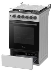 Газовая плита Midea MFO-M4G20T0E(SL) фото 3 в Екатеринбурге