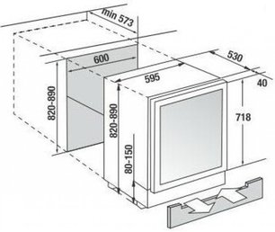 Встраиваемый холодильник для охлаждения вина Kuppersbusch FWKU 1800.0 S8 фото 4 в Екатеринбурге
