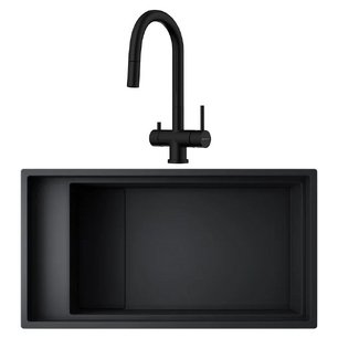 Omoikiri (мойка KINARU PRO 86-U/I GB + смеситель AKITA-S GB) фото в Екатеринбурге