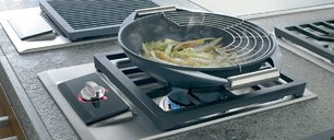 Газовая варочная панель Wok Wolf ICBIM15/S фото 2 в Екатеринбурге