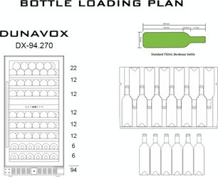Винный шкаф Dunavox DX-94.270DCK фото 3 в Екатеринбурге