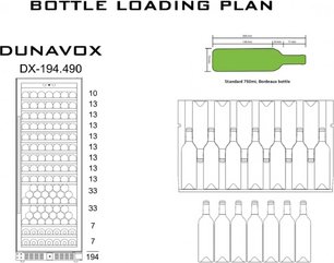 Винный шкаф Dunavox DX-194.490MBK фото 3 в Екатеринбурге