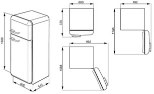 Холодильник Smeg FAB30RP1 фото 3 в Екатеринбурге