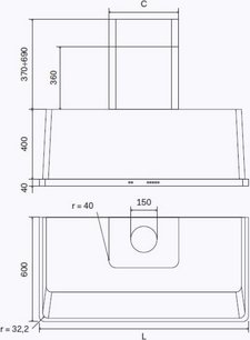 Вытяжка Ilve AM150/BL фото 4 в Екатеринбурге