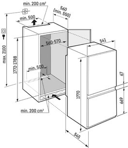 Встраиваемый холодильник Либхер ICSf 5103 Pure фото 3 в Екатеринбурге Встраиваемый холодильник Liebherr ICSf 5103 Pure фото 3 в Екатеринбурге