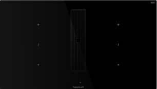 Индукционная варочная панель с вытяжкой Kuppersbusch KMI 9350.0 SR Black Chrome фото в Екатеринбурге