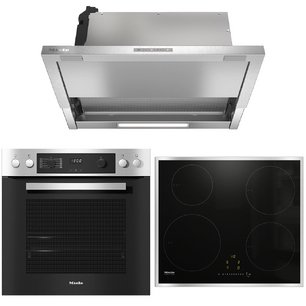 Miele (варочная панель KM 7001 FR + духовой шкаф H 2269-1 E Active + вытяжка DAS 2620) фото в Екатеринбурге