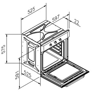 Духовой шкаф Zigmund Shtain EN 152.911 W фото 2 в Екатеринбурге