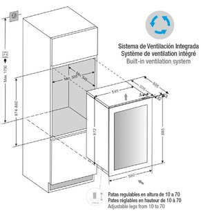 Встраиваемый винный шкаф Pando PVMAVP 88-49CRR фото 3 в Екатеринбурге