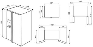 Холодильник Smeg FA55PCIL3 фото 2 в Екатеринбурге