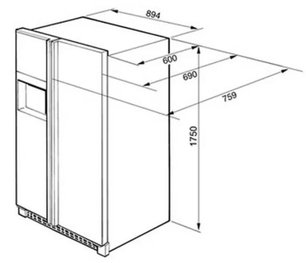 Холодильник Smeg SS55PTL1 фото 4 в Екатеринбурге