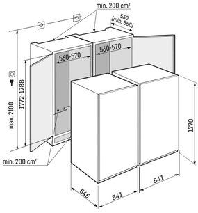 Встраиваемый холодильник Либхер IXRFS 5125 Plus BioFresh NoFrost фото 4 в Екатеринбурге Встраиваемый холодильник Liebherr IXRFS 5125 Plus BioFresh NoFrost фото 4 в Екатеринбурге