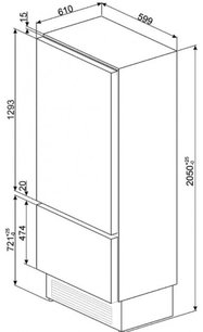 Винный холодильник Smeg WI66RS фото 2 в Екатеринбурге