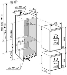 Встраиваемый холодильник Либхер IXRF 5600 Pure NoFrost фото 4 в Екатеринбурге Встраиваемый холодильник Liebherr IXRF 5600 Pure NoFrost фото 4 в Екатеринбурге
