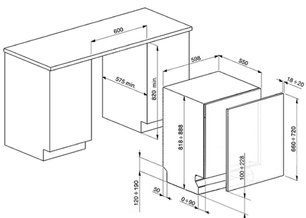 Посудомоечная машина Smeg STP364T фото 2 в Екатеринбурге